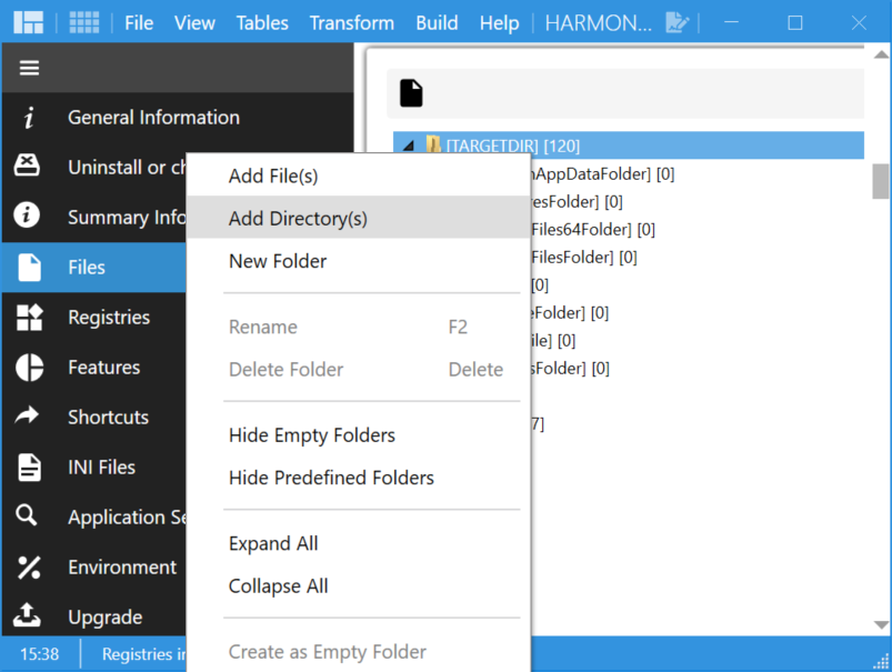 Add directory to the harmon.ie installation