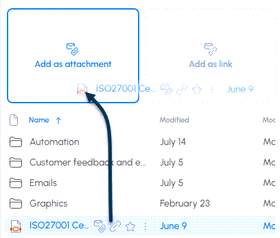 The drop area that appears at the top of the sidebar when you start dragging a file