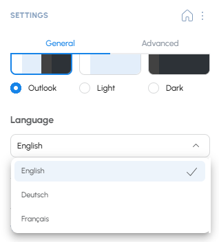 Change app language