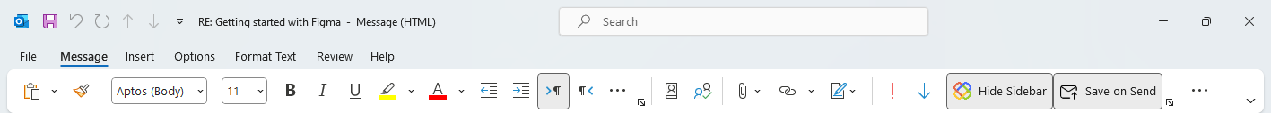 Le bouton Enregistrer les pièces jointes dans un message ouvert vous permet d’enregistrer les pièces jointes sur SharePoint.