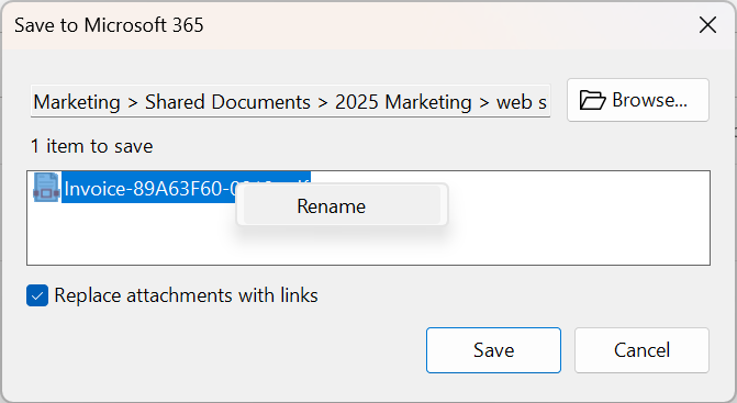 Rename attachment